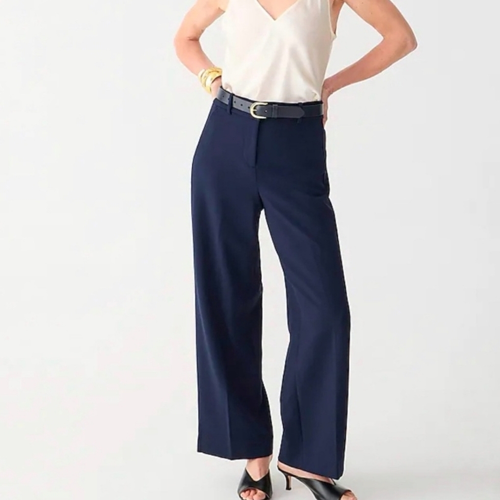 J Crew Sydney Pant, Wide Leg Cropped, 6P
